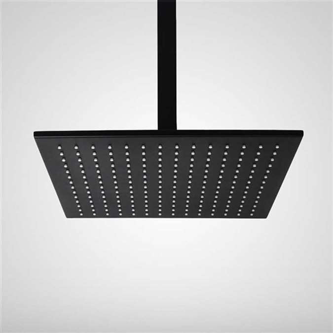 Oil Rubbed Bronze Square Color Changing LED Rain Shower Head