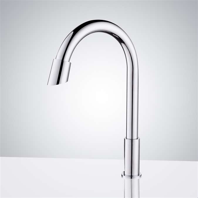 BathSelect Rio Goose Neck Chrome Commercial Automatic Sensor Faucet
