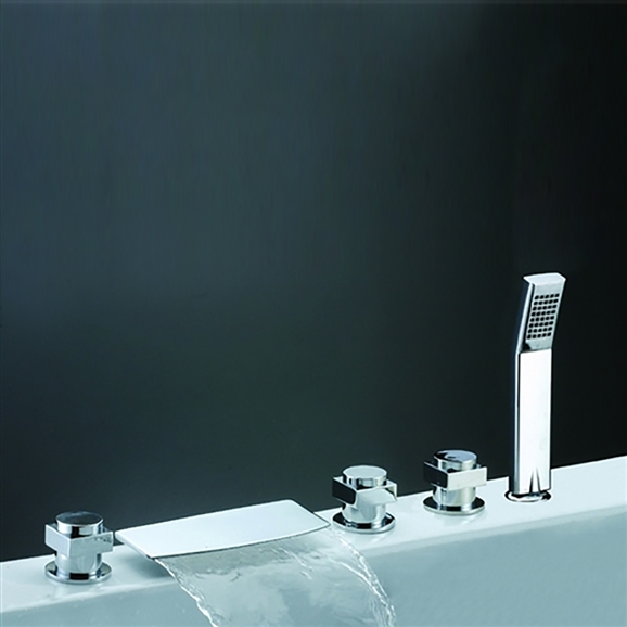 BathSelect BSY-8004 Morino deck mount chrome bathtub faucet