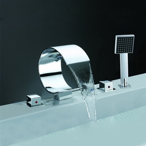 BathSelect BSY-8014-F polished chrome bathtub faucet finish