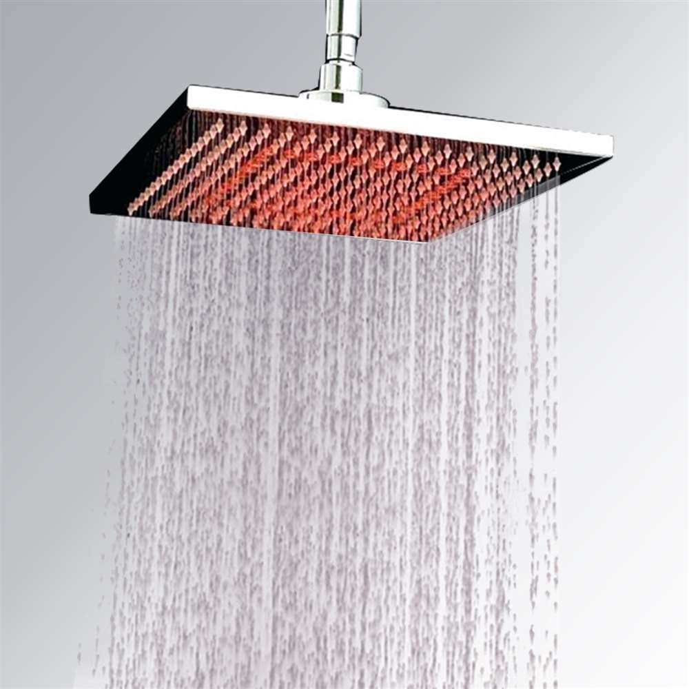 16 inch Stainless Steel Square Color Changing LED Shower Head (BTD005-1)