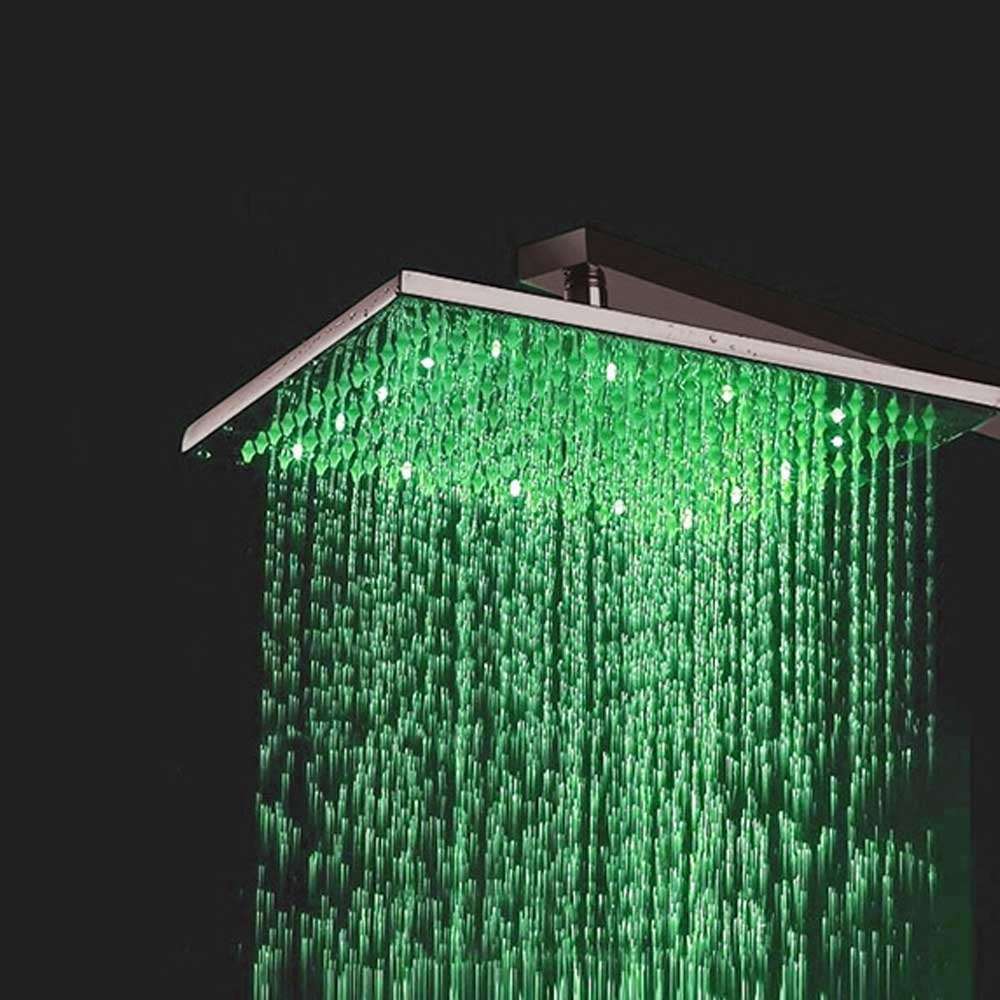 16 inch Color Changing LED Shower Head in Brushed Nickel Finish (BTD005-1BN)