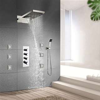 BathSelect Lima Waterfall and Rainfall Shower Set