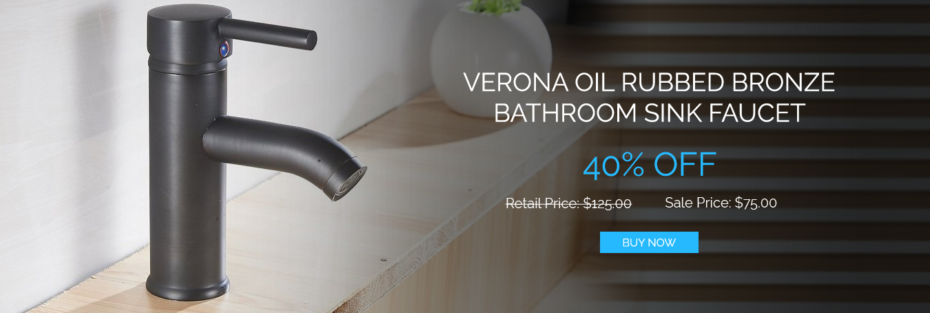 Verona Oil Rubbed Bronze Bathroom Sink Faucet
