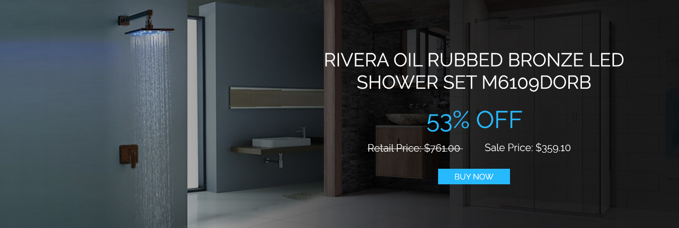 Rivera Oil Rubbed Bronze LED Shower Set